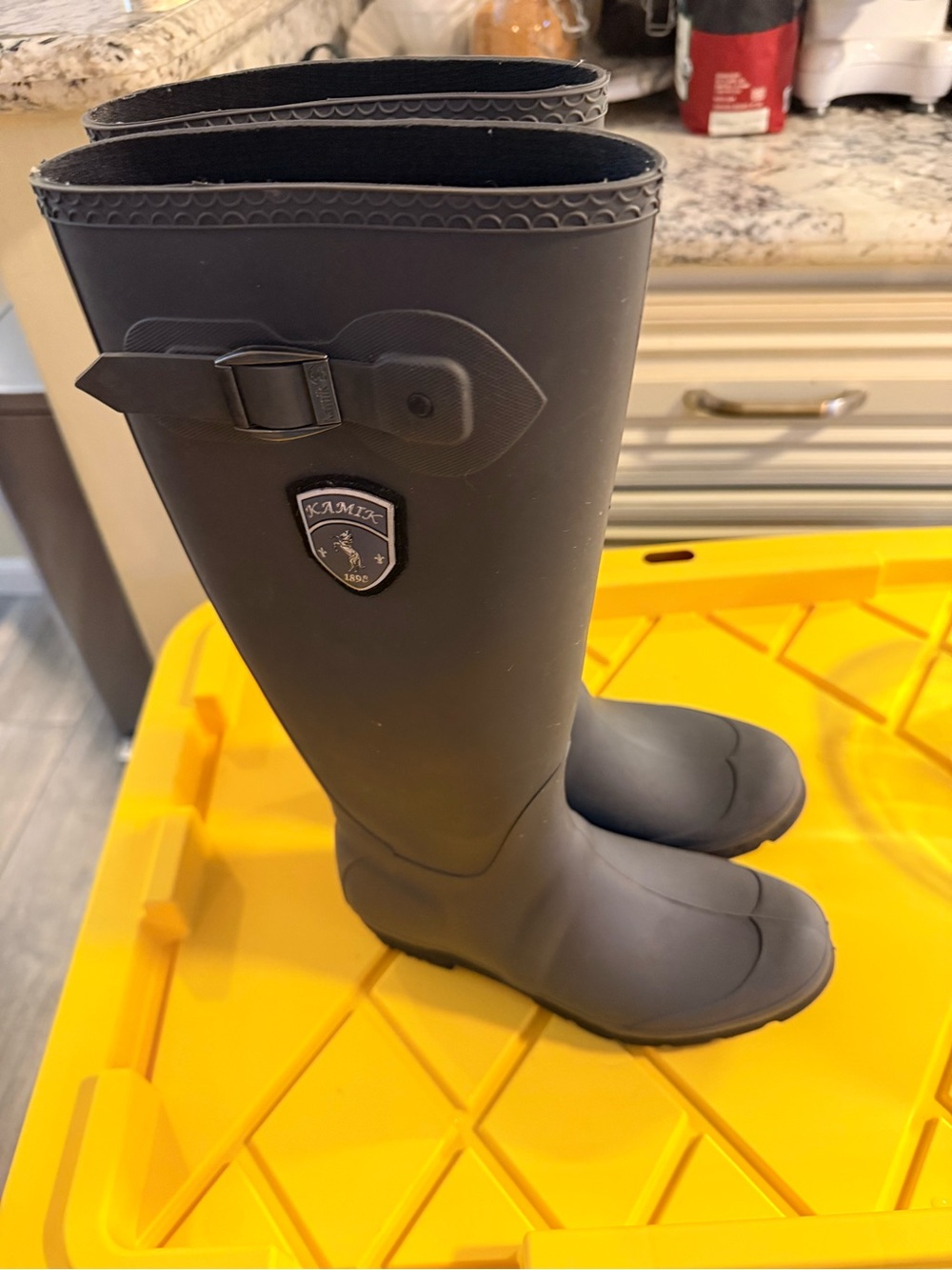 Kamik Jennifer Rain Boots Matte Charcoal